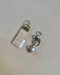 Peach Heart keyring