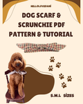 Dog Scarf & Scrunchie PDF Pattern Set