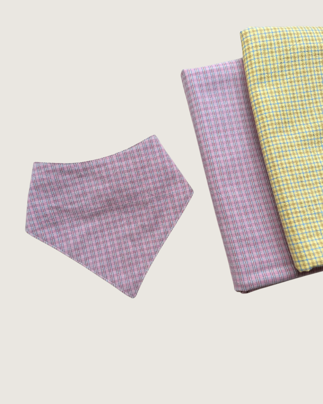 Reversible Yellow Check Bandana