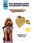 Dog Bandana, Scarf & Scrunchie PDF Pattern Bundle