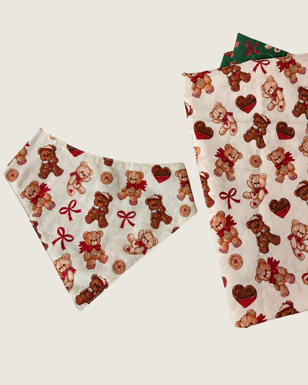 Reversible Teddy Bear Bandana