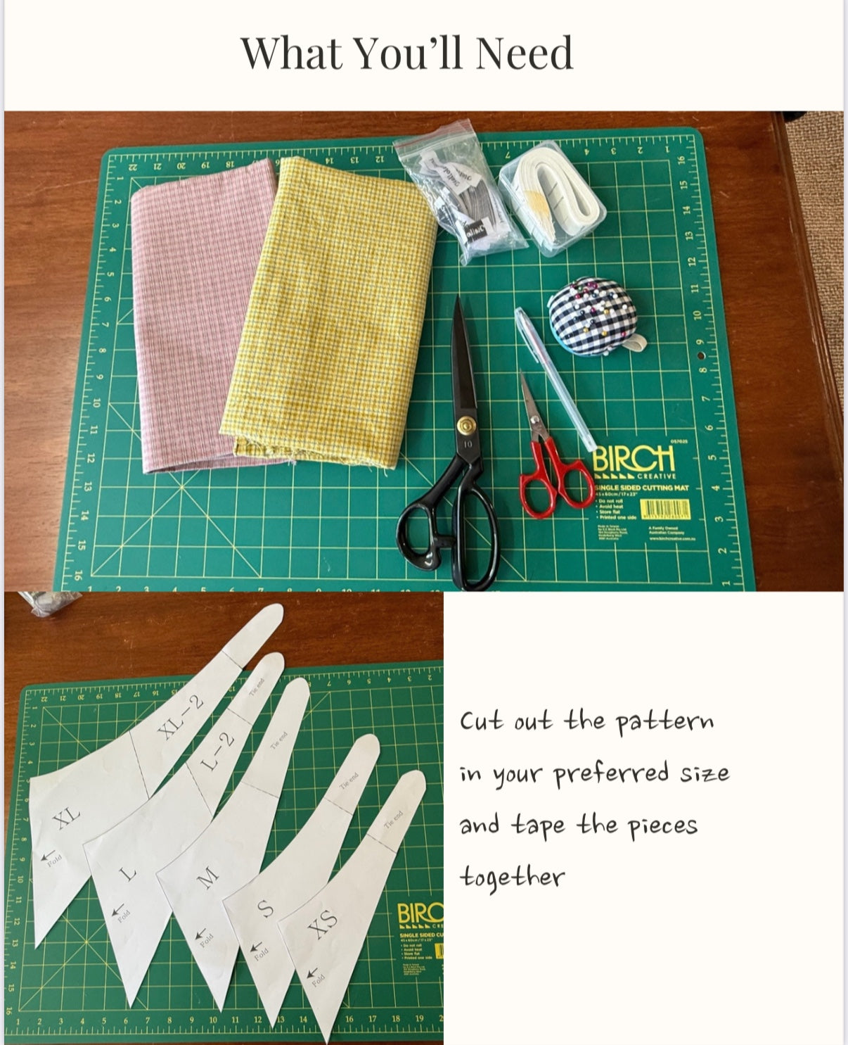 DIY Dog Bandana & Scrunchie Set Sewing Pattern PDF + Video Tutorial