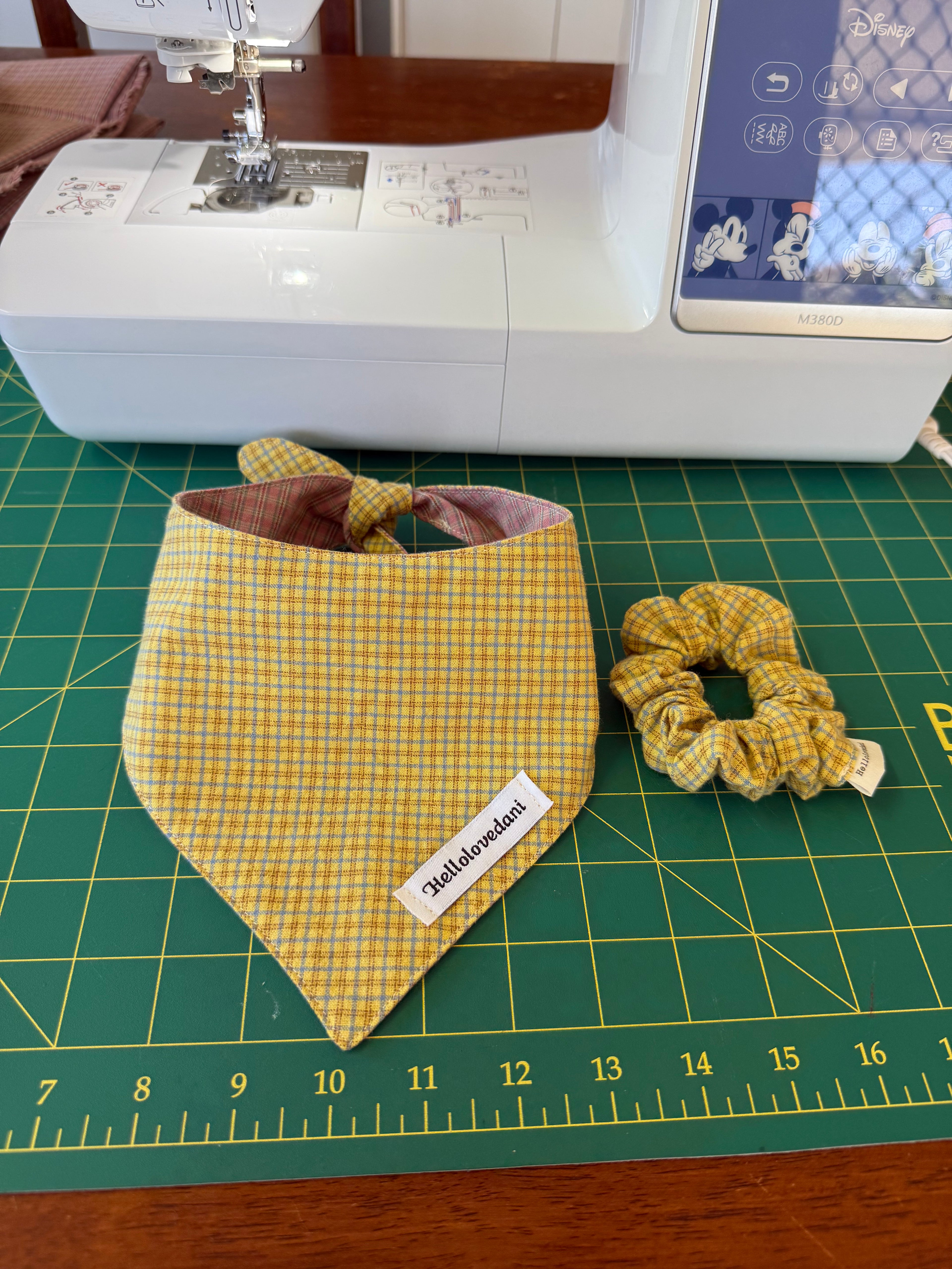DIY Dog Bandana & Scrunchie Set Sewing Pattern PDF + Video Tutorial